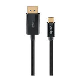 Goobay Adaptador USB-C a DisplayPort 4K 60Hz, 2 Metros, Negro