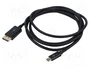 GOOBAY Cable Adaptador USB-C a DisplayPort 4K, 2m, Negro