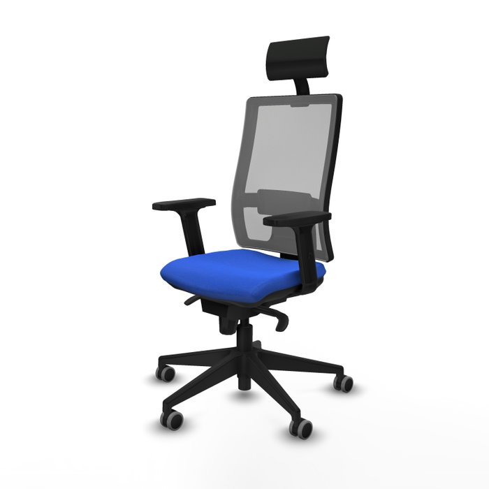 PIQUERAS Y CRESPO Silla de oficina Horna con mecanismo Sincro, Azul y Gris PIQUERAS Y CRESPO Silla de oficina Horna con mecanismo Sincro, Azul y Gris