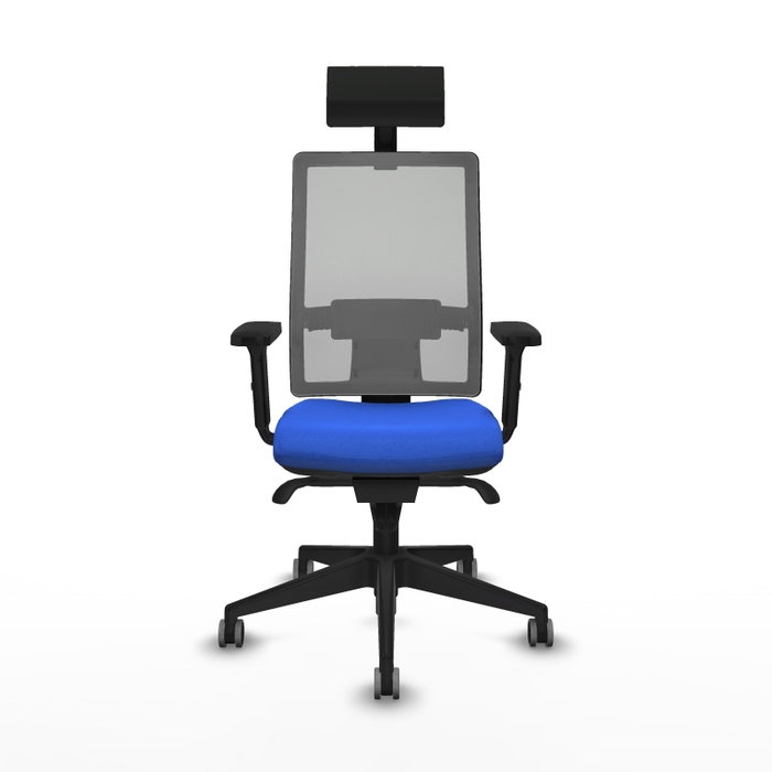 PIQUERAS Y CRESPO Silla de oficina Horna con mecanismo Sincro, Azul y Gris PIQUERAS Y CRESPO Silla de oficina Horna con mecanismo Sincro, Azul y Gris