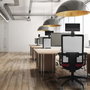 PIQUERAS Y CRESPO Silla de oficina Horna con mecanismo Sincro, Azul y Gris