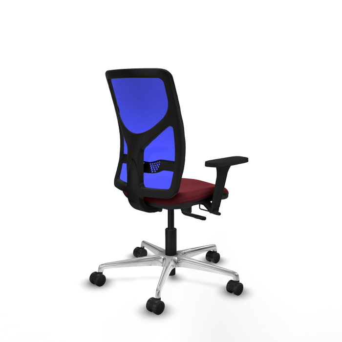 PIQUERAS Y CRESPO Silla de oficina Motilla con mecanismo Sincro/Traslack, Granate y Azul PIQUERAS Y CRESPO Silla de oficina Motilla con mecanismo Sincro/Traslack, Granate y Azul