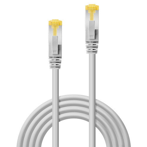 LINDY Cable de Red Ethernet Cat7 S/FTP (S-STP), 10 Metros Gris, Conectores RJ-45 Chapados en Níquel/Oro, 26 AWG, 600 MHz, 47268