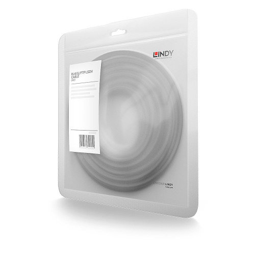 LINDY Cable de Red Ethernet Cat7 S/FTP (S-STP), 10 Metros Gris, Conectores RJ-45 Chapados en Níquel/Oro, 26 AWG, 600 MHz, 47268