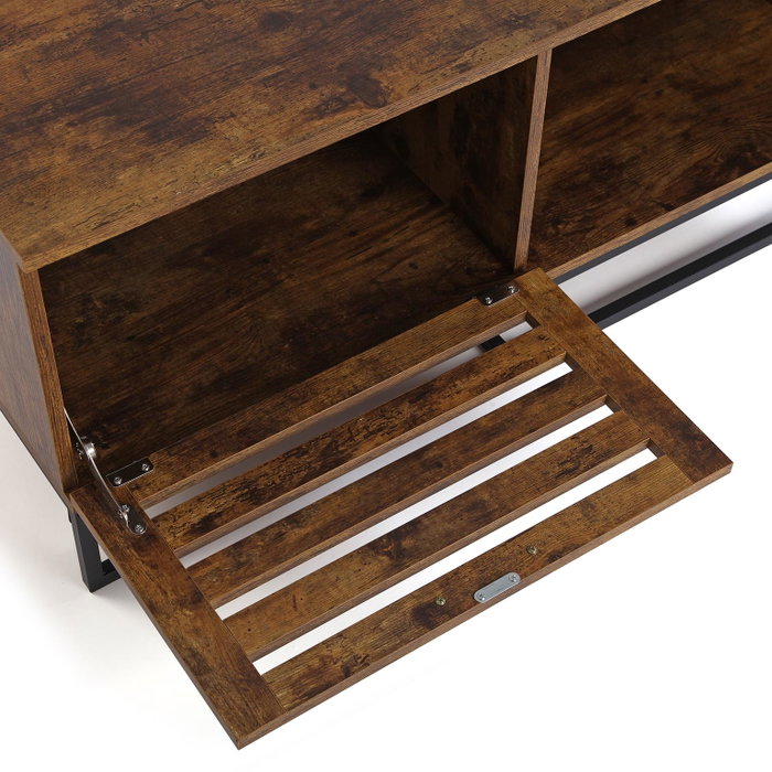Versa Mesa de Centro Odin 40x45x100 cm - Madera, Melamina, Metal