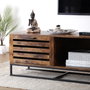 Versa Mesa de Centro Odin 40x45x100 cm - Madera, Melamina, Metal