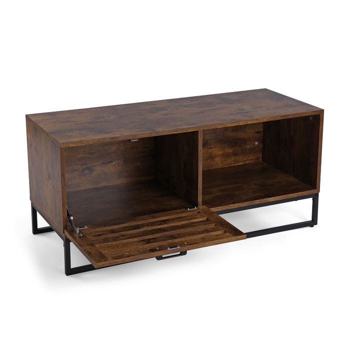 Versa Mesa de Centro Odin 40x45x100 cm - Madera, Melamina, Metal