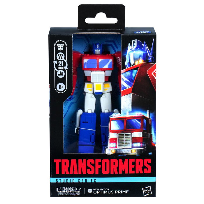 Hasbro Figura Transformers Devastation Optimus Prime Studio Series Deluxe Class Coleccionable Inspirada en Videojuego