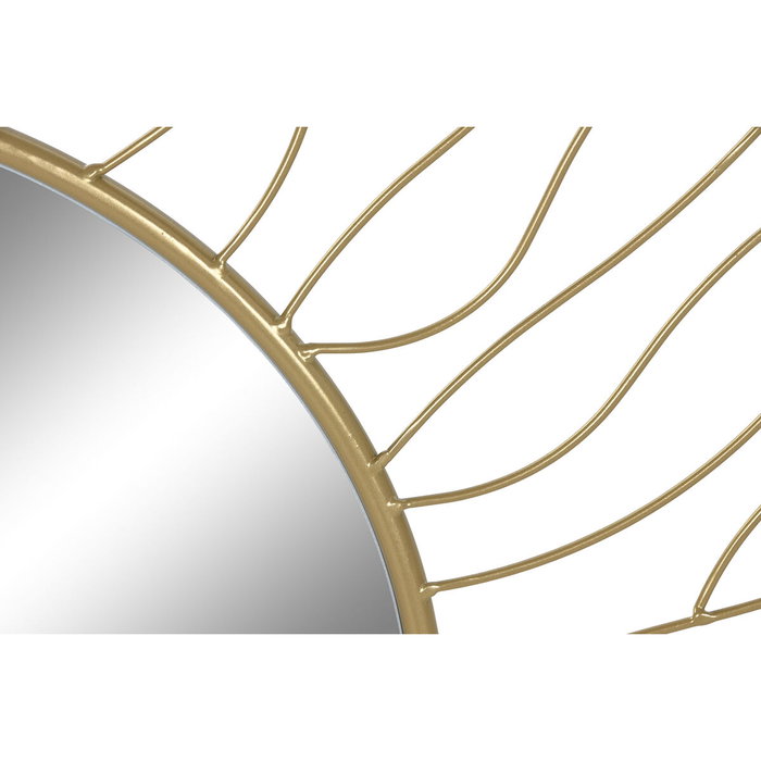 DKD Home Decor Espejo de Hierro y Cristal Dorado 70x70 cm DKD Home Decor Espejo de Hierro y Cristal Dorado 70x70 cm