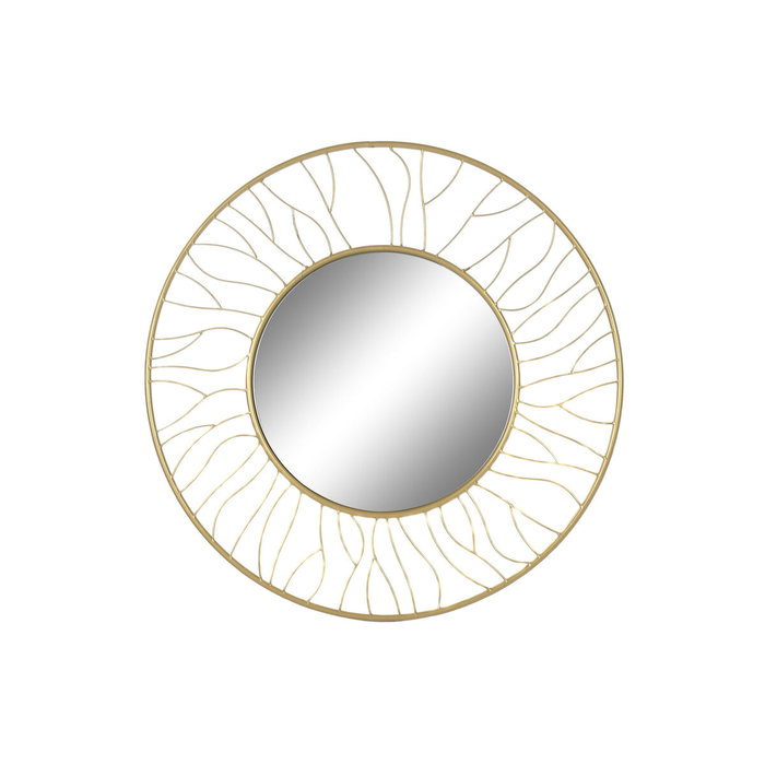 DKD Home Decor Espejo de Hierro y Cristal Dorado 70x70 cm DKD Home Decor Espejo de Hierro y Cristal Dorado 70x70 cm
