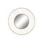 DKD Home Decor Espejo de Hierro y Cristal Dorado 70x70 cm