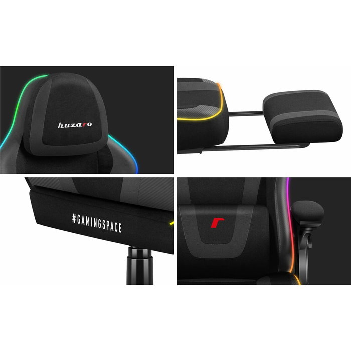Silla Gaming Huzaro HZ-FORCE 4.6 RGB BLACK MESH Silla Gaming Huzaro HZ-FORCE 4.6 RGB BLACK MESH