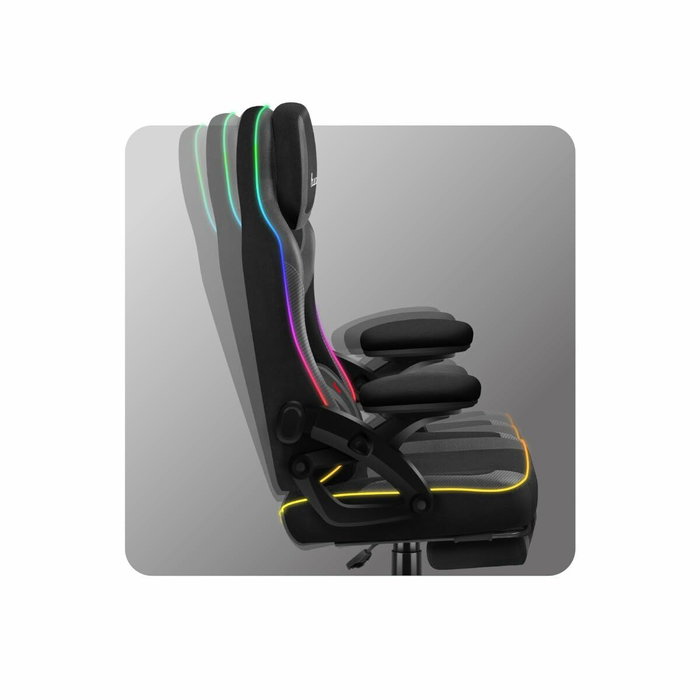 Silla Gaming Huzaro HZ-FORCE 4.6 RGB BLACK MESH Silla Gaming Huzaro HZ-FORCE 4.6 RGB BLACK MESH
