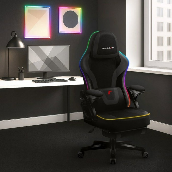 Silla Gaming Huzaro HZ-FORCE 4.6 RGB BLACK MESH Silla Gaming Huzaro HZ-FORCE 4.6 RGB BLACK MESH