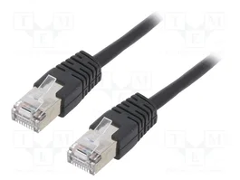 GEMBIRD Patch cord F/UTP Cat 5e RJ45 0,5m Negro