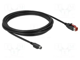 DeLOCK Cable PoweredUSB de 24 V a Mini-DIN de 3 pines de 3 m