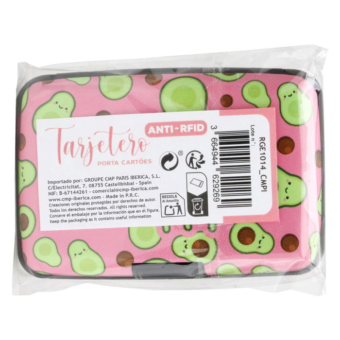 CMP General Tarjetero Anti-RFID Kawaii 7.5x11x2 cm