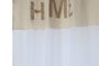 DKD Home Decor Nature23 Cortina Boho Blanco Natural 260 x 140 cm (2 Unidades) Poliéster Algodón