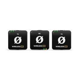 RODE Wireless Me Dual Sistema de Micrófono Inalámbrico Dual Grabación de Audio Profesional para Cámaras, Smartphones y Ordenadores