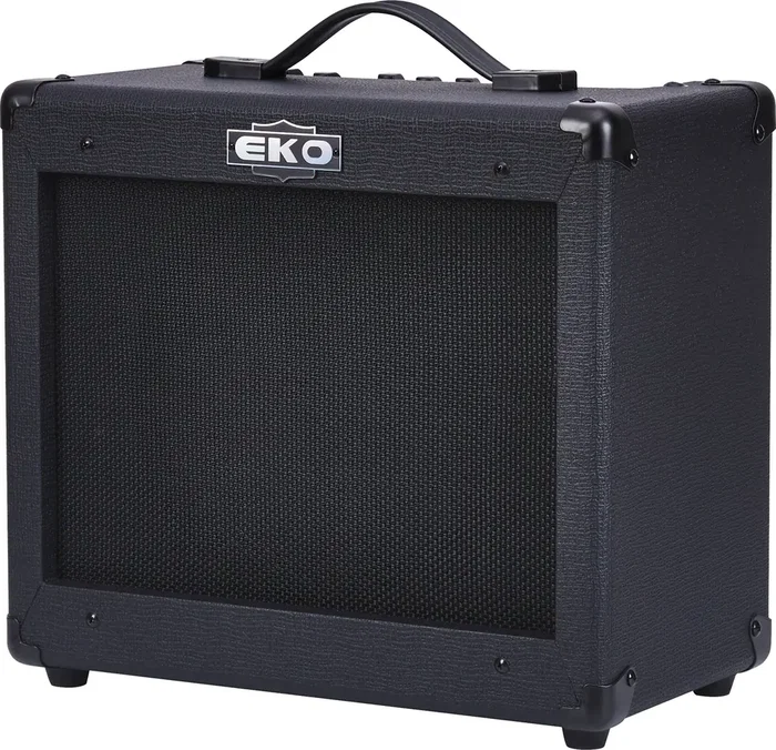 EKO Amplificador Guitarra Eléctrica Combo G-BS25 25W Negro, 1 Altavoz 10", 2 Canales (Clean/Drive), Reverb, Loop Efectos, Entrada Auriculares