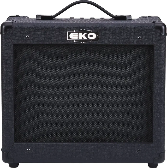 EKO Amplificador Guitarra Eléctrica Combo G-BS25 25W Negro, 1 Altavoz 10", 2 Canales (Clean/Drive), Reverb, Loop Efectos, Entrada Auriculares