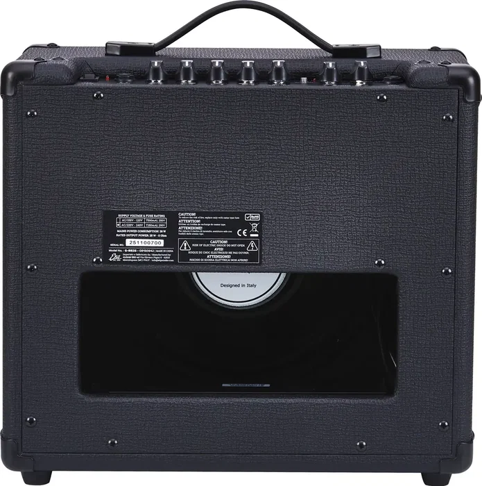 EKO Amplificador Guitarra Eléctrica Combo G-BS25 25W Negro, 1 Altavoz 10", 2 Canales (Clean/Drive), Reverb, Loop Efectos, Entrada Auriculares