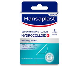 HANSAPLAST SECOND SKIN PROTECTION Apósitos Hidrocoloides XL, 3 Unidades, Impermeables, Sin Látex