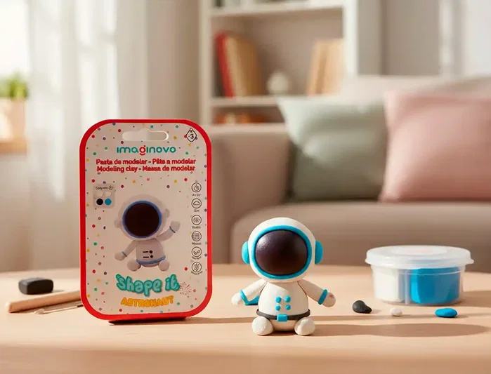 Imaginovo Set de Pasta para Modelar de Colores Surtidos con Instrucciones de Astronauta