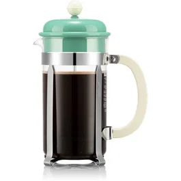 Bodum - Cafetera de émbolo (Prensa Francesa) con Jarra de Cristal, 1 Litro / 8 Tazas - BOD0699965637736