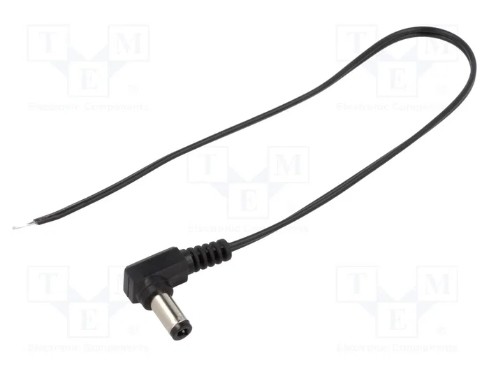 BQ CABLE Cable de alimentación plano 2x0,35mm2 DC 5,5/2,5 angular BQ CABLE Cable de alimentación plano 2x0,35mm2 DC 5,5/2,5 angular