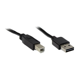 GoodConnections Cable USB 2.0 A a B Macho/Macho Negro 3 metros Alcasa