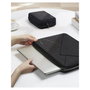 Inateck Funda para portátil LB01007 con bolsa de accesorios, 13.3 pulgadas, Negro