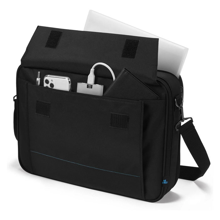 DICOTA Maletín D3250204 Multi Plus TWO Laptop Clamshell para Pantallas 14-16 Pulgadas, Negro, Poliéster, Universal