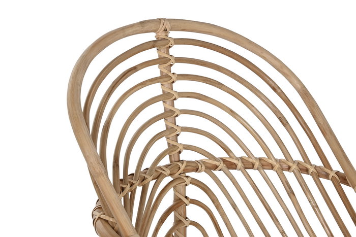 DKD Home Decor Silla Bali2 Ratán Bambú Natural Beige 61 x 87 x 58 cm