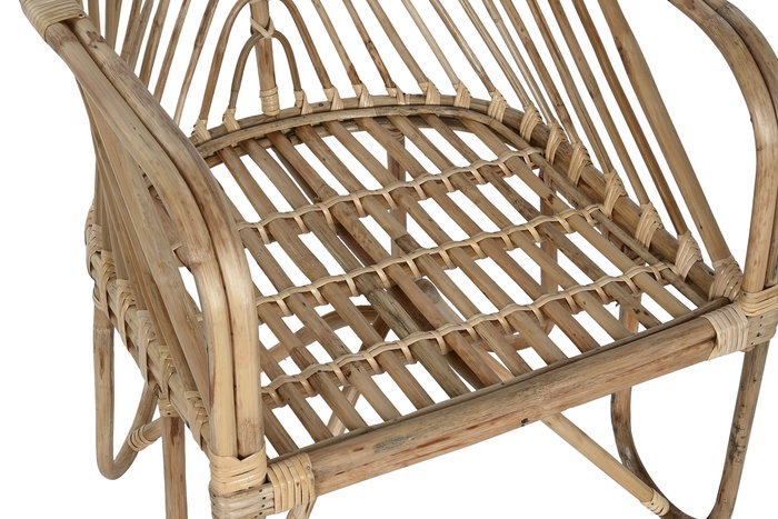 DKD Home Decor Silla Bali2 Ratán Bambú Natural Beige 61 x 87 x 58 cm
