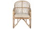 DKD Home Decor Silla Bali2 Ratán Bambú Natural Beige 61 x 87 x 58 cm