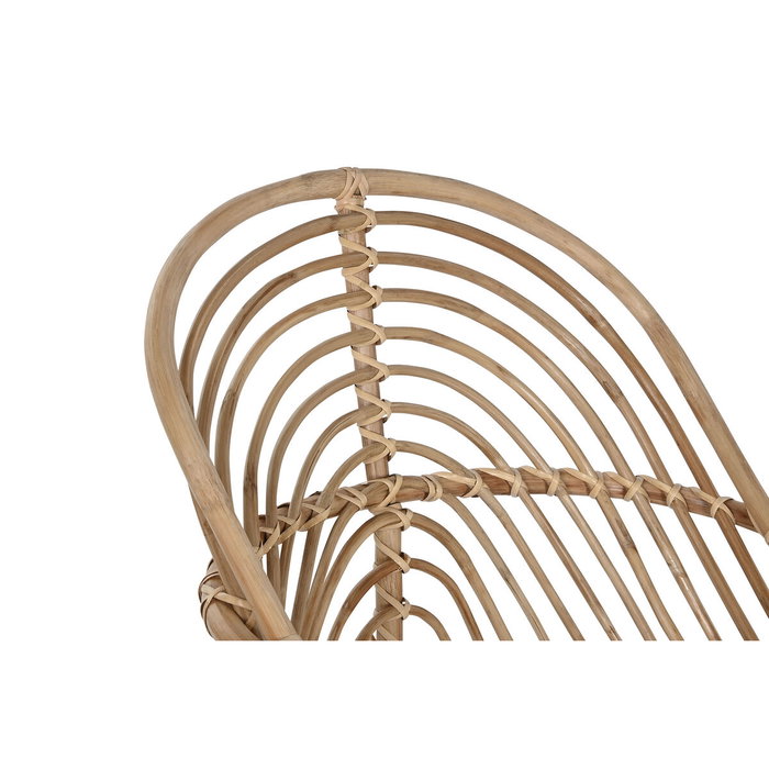 DKD Home Decor Silla de Ratán y Bambú Natural y Beige DKD Home Decor Silla de Ratán y Bambú Natural y Beige