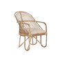 DKD Home Decor Silla de Ratán y Bambú Natural y Beige