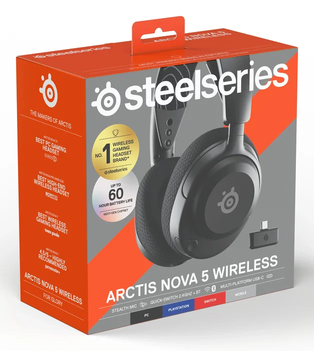 Steelseries Arctis Nova 5 Auriculares Inalámbricos Gaming Negro