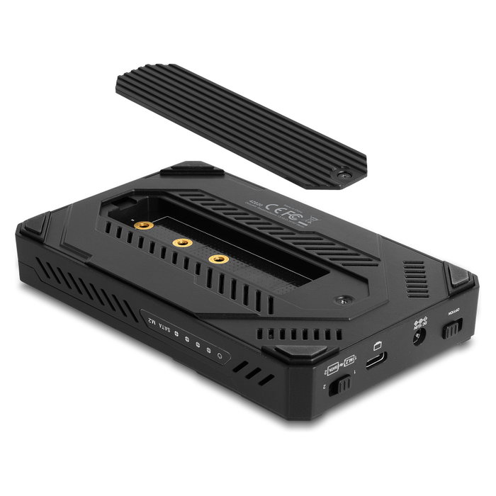 DeLOCK Carcasa USB Tipo C para 1 x M.2 NVMe + 1 x SATA 2.5″ con Función de Clonación DeLOCK Carcasa USB Tipo C para 1 x M.2 NVMe + 1 x SATA 2.5″ con Función de Clonación