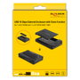 DeLOCK Carcasa USB Tipo C para 1 x M.2 NVMe + 1 x SATA 2.5″ con Función de Clonación