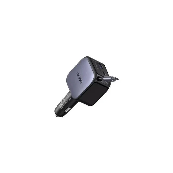 Ugreen Nexode EC603 Cargador de Coche 90W con Cable USB-C Retráctil, Negro Ugreen Nexode EC603 Cargador de Coche 90W con Cable USB-C Retráctil, Negro