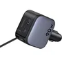 Ugreen Nexode EC603 Cargador de Coche 90W 3-en-1 con Cable USB-C Retráctil, Negro