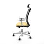 PIQUERAS Y CRESPO Silla de oficina Haches con mecanismo Sincro/Traslack, Crema y Gris