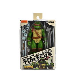 Neca Figura Leonardo Scale Action 18 cm Teenage Mutant Ninja Turtles Mirage Comics Inspirada en Kevin Eastman con Accesorios