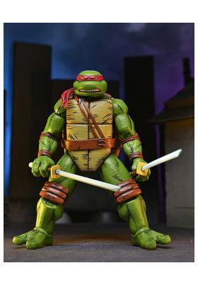 Neca Figura Leonardo Scale Action 18 cm Teenage Mutant Ninja Turtles Mirage Comics Inspirada en Kevin Eastman con Accesorios