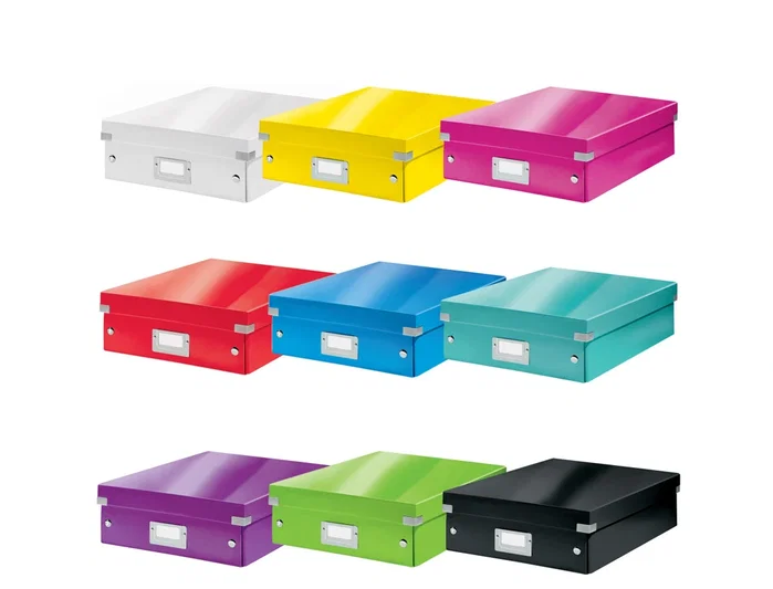 LEITZ Caja Organizadora Click & Store Mediana Negra LEITZ Caja Organizadora Click & Store Mediana Negra