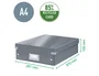 LEITZ Caja Organizadora Click & Store Mediana Negra