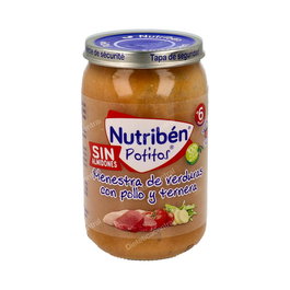 NUTRIBEN Potito Guiso Pollo Ternera Judias 235Gr
