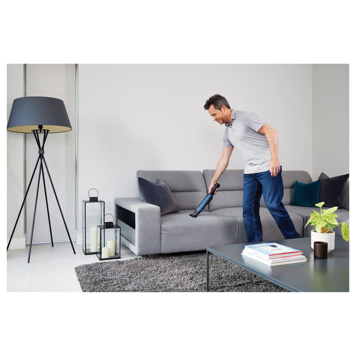 Shark Aspirador de mano WV270EU, Secar, HEPA, Sin bolsa, Azul, Batería, 15 min